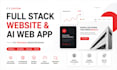 do custom full stack website development for germany based business ai web app