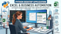 develop python desktop app to automate excel and business tasks