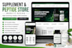 build supplement website peptide store