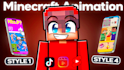 create professional minecraft animations