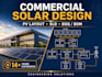 design a commercial solar pv system with sld and yield report