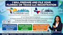 prepare and file your florida or texas llc registration