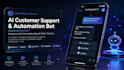 develop a custom python telegram bot with ai and database