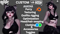 vrchat  avatar vr character vrm 3d model vrc avatar commission nsfw