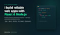 build a fullstack web application with react and nodejs