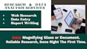 do research analysis and data analysis