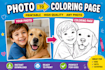 turn your photo into a printable coloring page