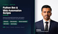 build python bot, web automation, browser automation, web crawler