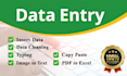 do accurate data entry