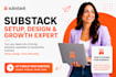 setup substack newsletter, design substack account and optimize your publication