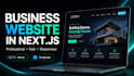build a professional business website in next js
