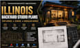 design illinois backyard studio plans tiny homes, cabins modular home floor plan