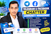 manage your telegram and facebook community, chats and messages