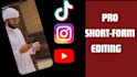 edit engaging short form videos