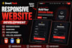 build a responsive HTML CSS javascript website
