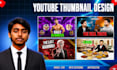 design high CTR youtube thumbnails professionally