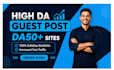 do SEO guest post backlink, high da guest post service