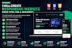 create a responsive website using HTML CSS javascript