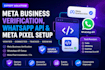 fix meta business verification whatsapp api setup tech provider meta pixel