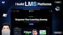 build a modern lms website for online courses and learning
