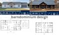 design custom barndominiun plans, pole barn house plans and 3d rendering