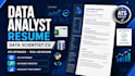 write resume ats optimized data analyst resume data scientist CV tech job resume