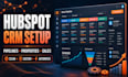 set up and customize hubspot CRM sales pipelines and properties