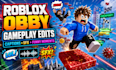 edit roblox obby gameplay videos, roblox obby gaming challenge with caption sfx