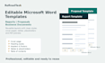 create a professional microsoft word report or proposal template