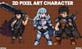 pixel art animation 2d pixel art character 8bit 16bit 32bit for game character