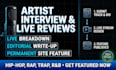 do a live music review and website write up