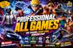 professional gaming thumbnails etc fortnite or cod and other famous games gta 5