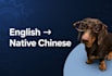 translate english into native chinese
