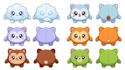 design a plush reference sheet, mascot, toy, birthday gift