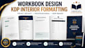 do workbook design for amazon kdp book formatting and interior book design
