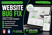 fix HTML CSS issues and improve your website design