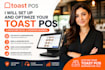 do toast pos setup restaurant pos configuration