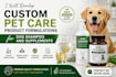 develop custom pet care product formulations for dog shampoo and supplements