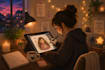 create custom cozy lo fi digital illustrations