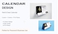 create custom modern calendar designs for print and digital use