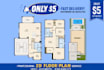 redraw floor plan for real estate agent