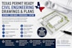 do texas full permit ready civil engineering drawing and plans