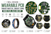 design wearable pcb, smartwatch, smart ring, rigid flex, ble and iot