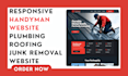 design handyman website construction website cleaning website plumbing website