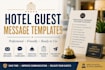 create professional hotel guest message templates