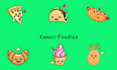 design a cute kawaii cartoon logo with