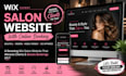 design a wix salon website with online booking