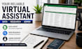 be your virtual assistant for data entry webresearch and admin tasks