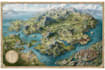 design a fantasy map illustration