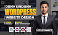 design, redesign wordpress website development using elementor or divi